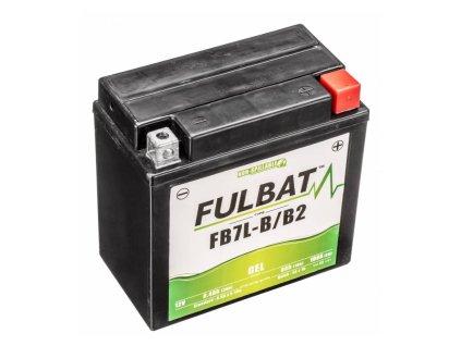 Baterie 12V, YB7L-B/B2 GEL, 12V, 8Ah, 100A, bezúdržbová GEL technologie 136x76x130 FULBAT (aktivovaná ve výrobě)