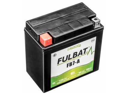Baterie 12V, YB7-A GEL, 12V, 8Ah, 120A, bezúdržbová GEL technologie 135x75x133 FULBAT (aktivovaná ve výrobě)