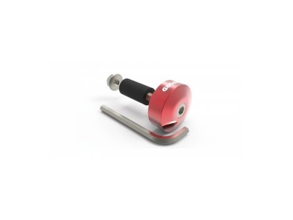 Závaží řídítek Bar Ends 1 s redukcí pro vnitřní průměr 13 a 18 mm (vnější 22 a 28,6 mm), OXFORD (červený elox, pár)