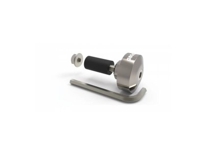 Závaží řídítek Bar Ends 1 s redukcí pro vnitřní průměr 13 a 18 mm (vnější 22 a 28,6 mm), OXFORD (stříbrné, pár)