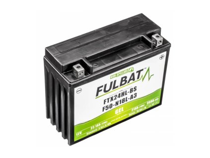 Baterie 12V, YTX24HL-BS / F50-N18L-A3 GEL, 21Ah, 350A, bezúdržbová GEL technologie 205x87x162 FULBAT (aktivovaná ve výrobě)