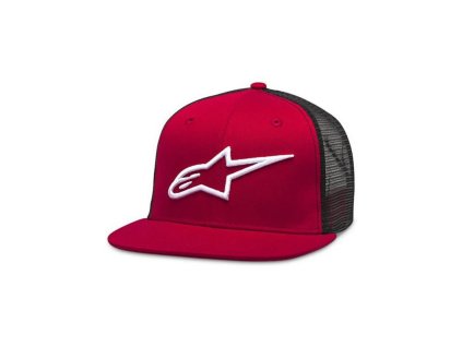 Kšiltovka CORP TRUCKER, ALPINESTARS (červená/černá)