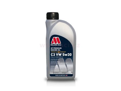 MILLERS OILS XF PREMIUM C3 VW 5w30, plně syntetický, 1 l