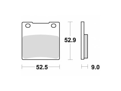Brzdové destičky, BRAKING (semi-metalická směs SM1) 2 ks v balení