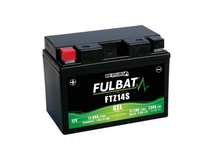 Baterie 12V, YTZ14S GEL, 12V, 11.2Ah, 230A, bezúdržbová GEL technologie 150x88x110 FULBAT (aktivovaná ve výrobě)
