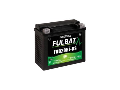 Baterie 12V, YTX20HL-BS GEL (Harley.D), 20Ah, 310A, bezúdržbová GEL technologie 175x87x155 FULBAT (aktivovaná ve výrobě)