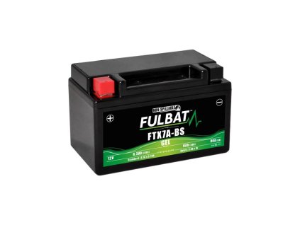Baterie 12V, YTX7A-BS GEL, 12V, 6Ah, 90A, bezúdržbová GEL technologie 150x87x93 FULBAT (aktivovaná ve výrobě)