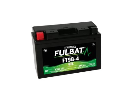 Baterie 12V, YT9B-4 GEL, 8Ah, 120A, bezúdržbová GEL technologie 150x68x105, FULBAT (aktivovaná ve výrobě)