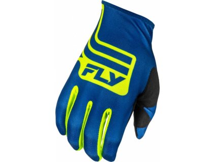 Rukavice LITE, FLY RACING - USA 2025 (modrá/hi-vis)