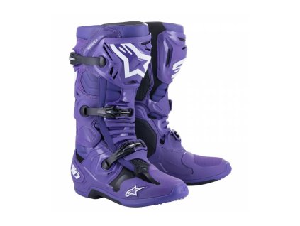 Boty TECH 10, ALPINESTARS (fialová/černá/bílá) 2025