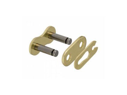 Spojka řetězu 420HP, JT CHAINS (barva černo-zlatá, rozpojovací, typ SPRING)