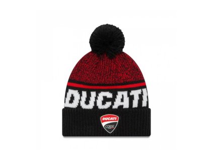 Zimní čepice DUCATI (černá,červená)