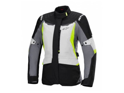 Bunda STELLA ST-1 WATERPROOF, ALPINESTARS (světle šedá/černá/žlutá fluo) 2026