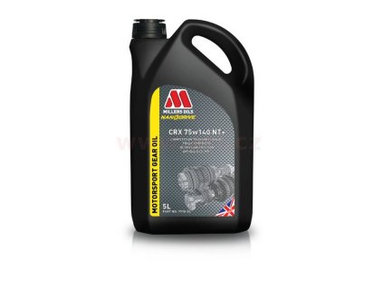 MILLERS OILS CRX 75w140 NT+ plně syntetický olej, pro synchronní převodovky a bezuzávěrové diferenciály 5 l