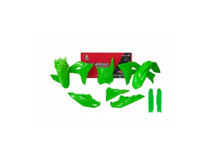Sada plastů KAWASAKI, RTECH (zelená, 6 dílů)