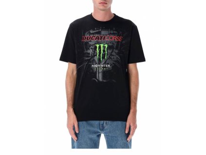 Triko DUCATI CORSE - MONSTER ENERGY (černá, šedá)
