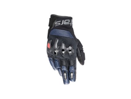 Rukavice HALO, ALPINESTARS (černá/modrá) 2026