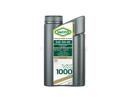 YACCO motorový olej plně syntetický VX 1000 LL 5W40 1l