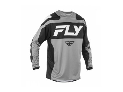 Dres F-16, FLY RACING - USA 2025 (šedá/černá/bílá)