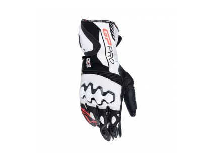 Rukavice GP PRO R 4, ALPINESTARS (černá/bílá) 2025