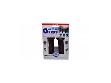 Gripy Sport, OXFORD (černá pryž, tvrdost pryže medium, na řidítka o průměru 22 mm, pár)