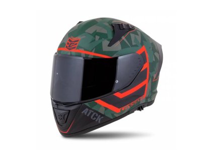 Přilba Aero ATCK, CASSIDA (zelená camo/černá/šedá/oranžová) 2026