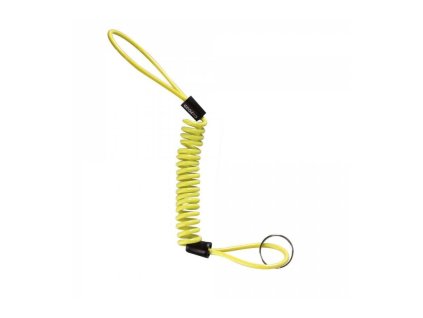 Připomínač kotoučového zámku MINDER CABLE, OXFORD (reflexní žlutý, průměr lanka 4 mm, 1 ks, balený sáčku se zdrhovadlem)