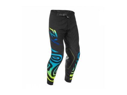 Kalhoty EVOLUTION, FLY RACING - USA 2025 (černá/modrá/hi-vis)