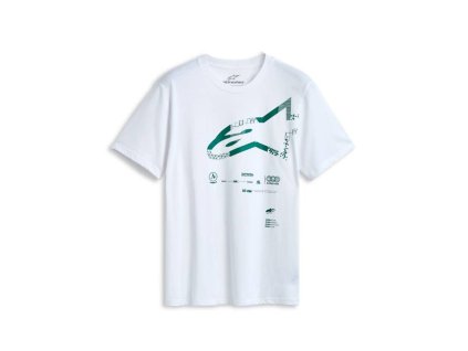 Triko GEOGRAFICA CSF, ALPINESTARS (bílá)