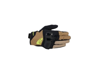 Rukavice CHROME V2, ALPINESTARS (tmavá khaki/černá/žlutá) 2026