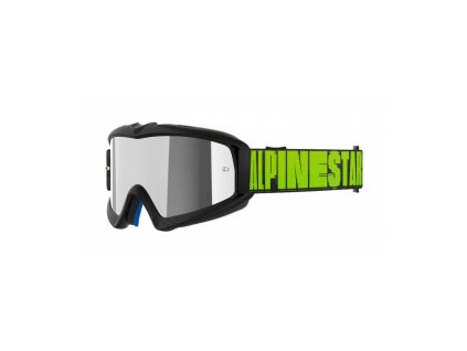 Brýle VISION YOUTH HOLLOW, ALPINESTARS, dětské (černá antracit/žlutá fluo, zrcadlové stříbrné plexi) 2025