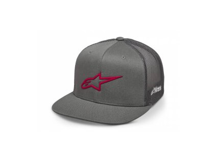 Kšiltovka 3D AGELESS TRUCKER, ALPINESTARS (šedá/červená)