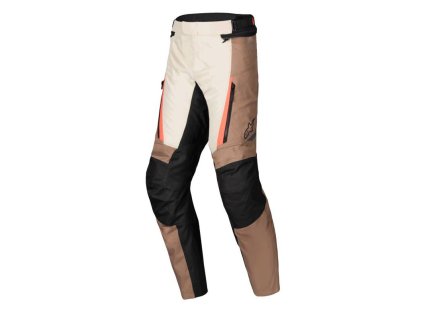 Kalhoty ST-1 WATERPROOF, ALPINESTARS (tmavá khaki/písková/černá/červená fluo) 2025