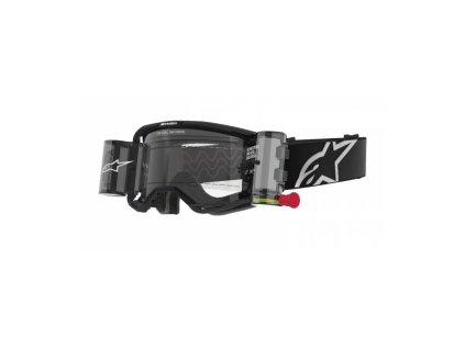 Brýle VISION 8 CORP ROLL-OFF WIDE VISION, ALPINESTARS (černá, čiré plexi a roll-off systém) 2026