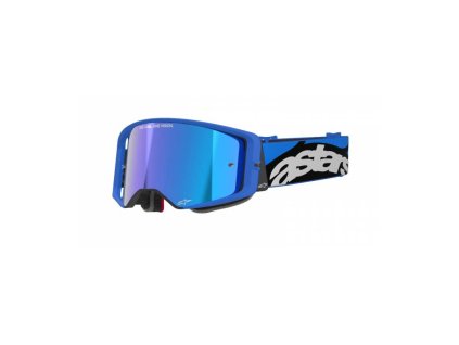 Brýle SUPERTECH STREAM, ALPINESTARS (modrá, zrcadlové modré plexi) 2026