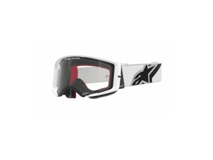 Brýle SUPERTECH CORP, ALPINESTARS (bílá, čiré plexi) 2025