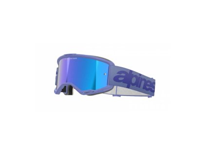 Brýle VISION 5 WORDMARK, ALPINESTARS (fialová, zrcadlové modré plexi) 2026