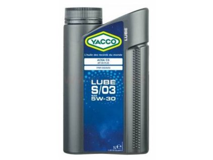 YACCO motorový olej plně syntetický LUBE S/03 5W30 4l
