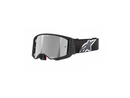 Brýle SUPERTECH CORP, ALPINESTARS (černá/šedá, zrcadlové stříbrné plexi) 2025