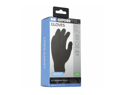 Vložky do rukavic Coolmax®, OXFORD (černé)