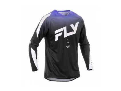 Dres EVOLUTION, FLY RACING - USA 2025 (černá/bílá/fialová)