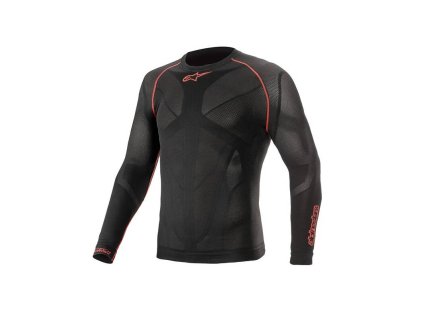 Termotriko s dlouhým rukávem RIDE TECH SUMMER, ALPINESTARS (černá/červená) 2025