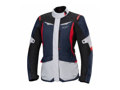 Bunda STELLA ST-1 WATERPROOF, ALPINESTARS (tmavě modrá/černá/červená) 2026
