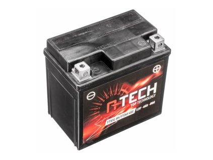 Baterie 12V, YTX5L-BS/YTZ6S GEL, 4Ah, 80A, bezúdržbová GEL technologie 113x70x105, A-TECH (aktivovaná ve výrobě)