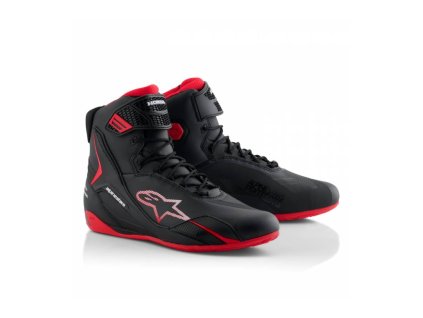 Boty FASTER-4 HONDA kolekce, ALPINESTARS (černá/červená) 2025