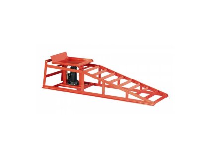 Nájezdová rampa s hydraulickým zvedákem Q-TECH (max. nosnost: 1,5 t, auto / ATV / UTV)