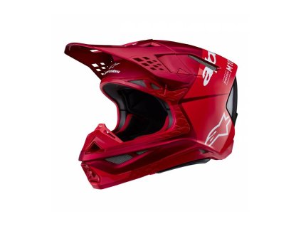 Přilba SUPERTECH S-M10 FLOOD, ALPINESTARS (červená fluo/červená matná) 2025