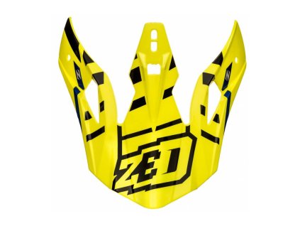 Kšilt pro přilby X1.9 a X1.9D, ZED (žlutá fluo/černá/modrá)