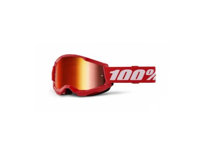 STRATA 2 NEW, brýle 100% červené, červené plexi