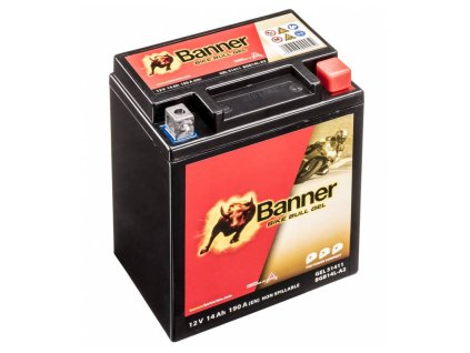 Baterie gelová 12V, YTX14AHL-BS/YB14L-A2, 14Ah, 190A, BANNER Bike Bull GEL 134x89x166